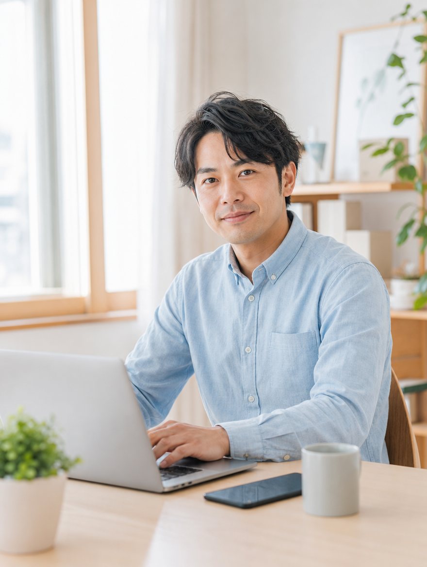 ノートパソコンで動画編集を学ぶ受講生